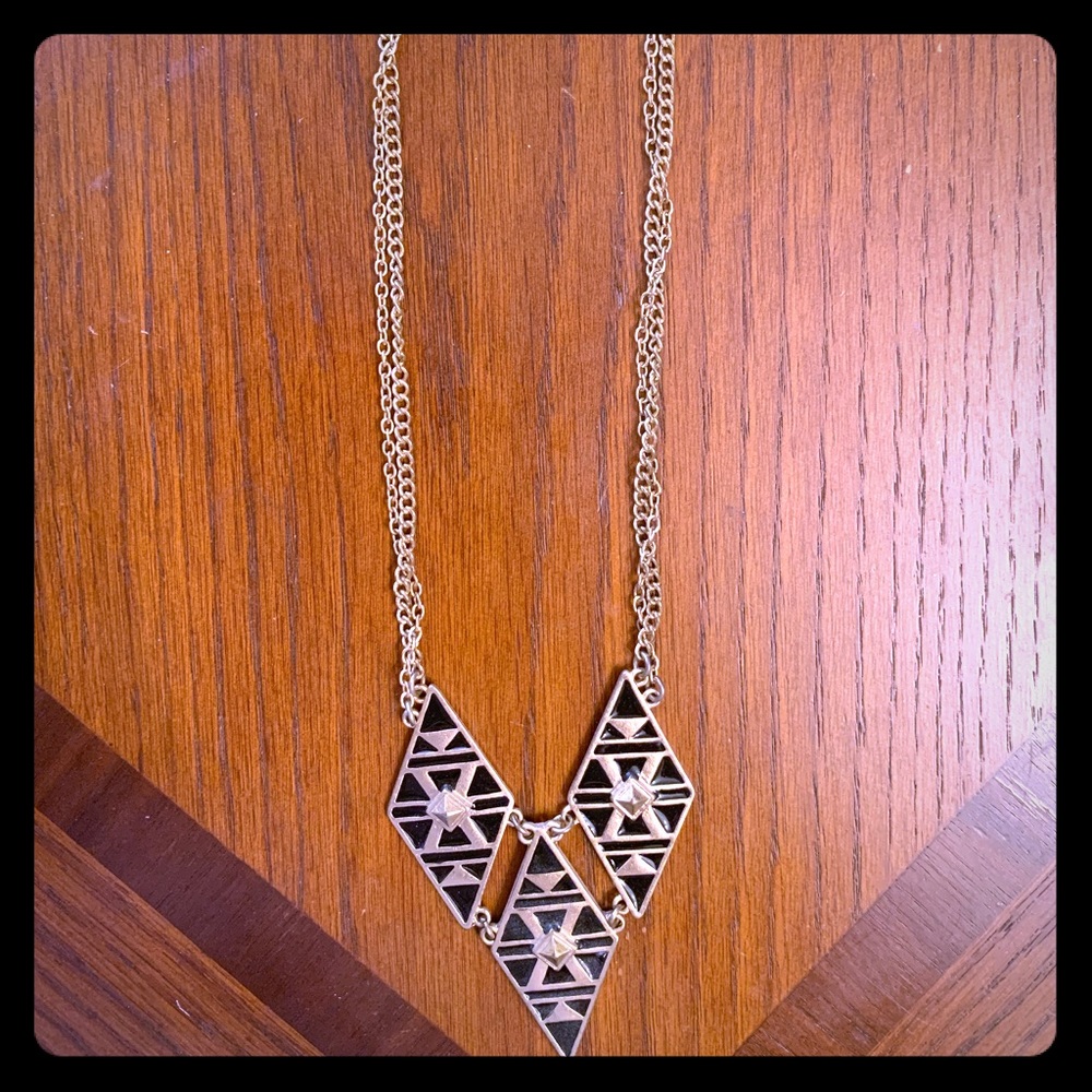 Gold & Black Necklace